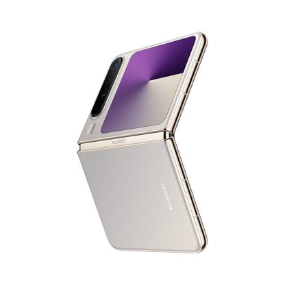 Manufacturer model illustration · Huawei Pura X Collector Edition · Moon Shadow Grey · Half-folded right angle
