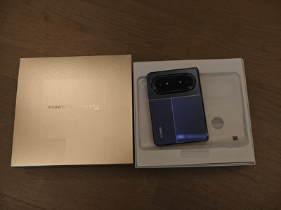 Actual photo - Huawei Pura X Max - Interstellar Blue - Phone and original box