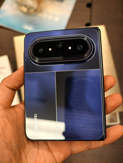Actual photo - Huawei Pura X Max - Interstellar Blue - Rear and cameras